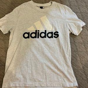 Adidas grey graphic tee shirt